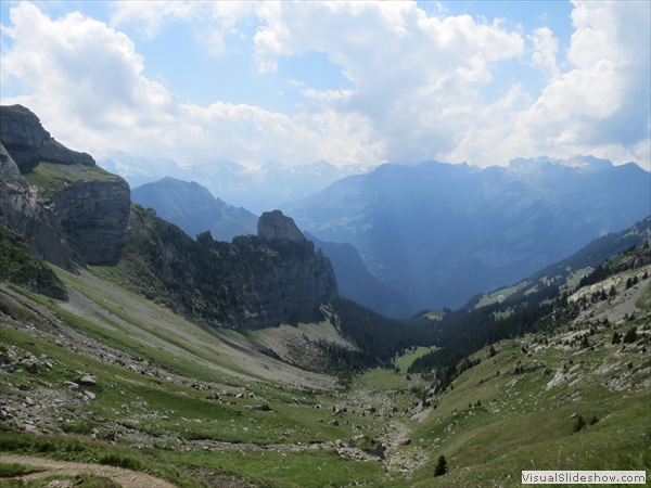 Blick auf die Alp Iselten