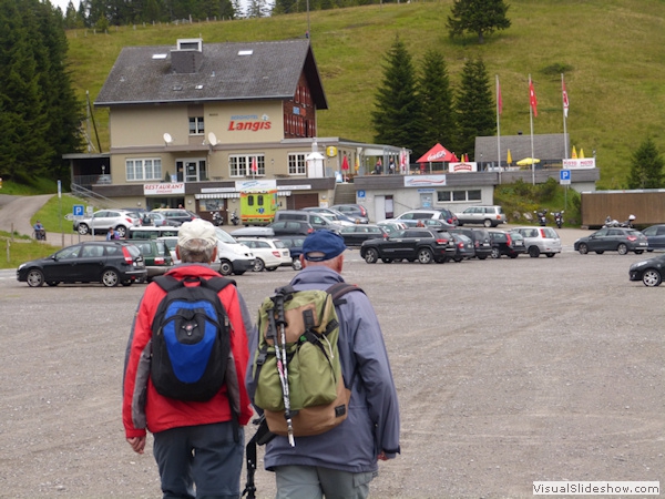 ...Eintreffen auf dem Glaubenberg, in Langis