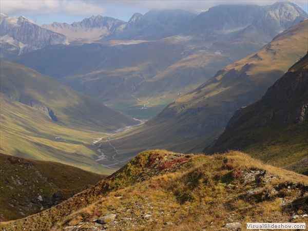 ...halb oben, Blick zurück