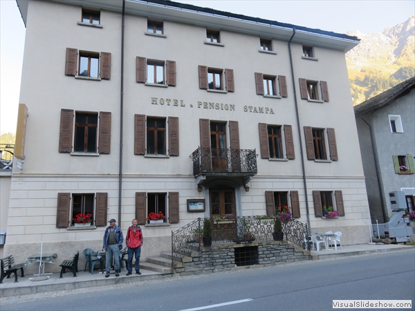 Unser Albergo "Stampa" in Casaccia