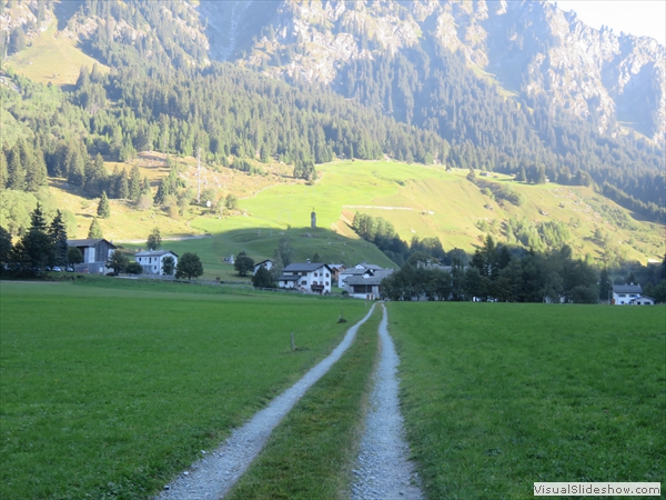 Blick zurück nach Casaccia