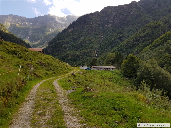 Blick zurück auf Rohrmatten, die Hütte