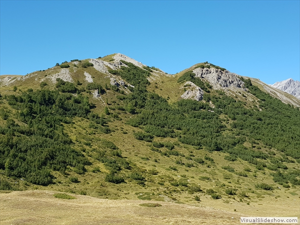 ...der Mot Radond, den Sepp nach der Mittagspause bestieg...er holte mich<br/>auf der Alp Astras wieder ein...