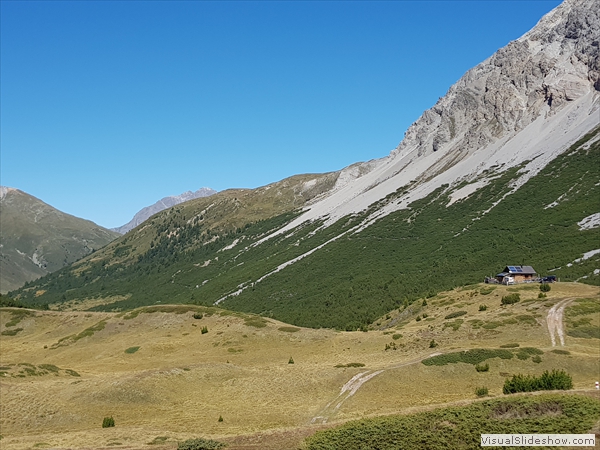 ...hinten Piz Madlain, Hänge des Piz Murtera