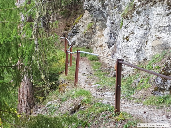 ...der Zugang von unten zur Clemgia-Schlucht